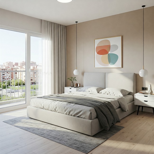 reforma de un dormitorio en un piso de Fuenlabrada realizado por Reformas Dalso