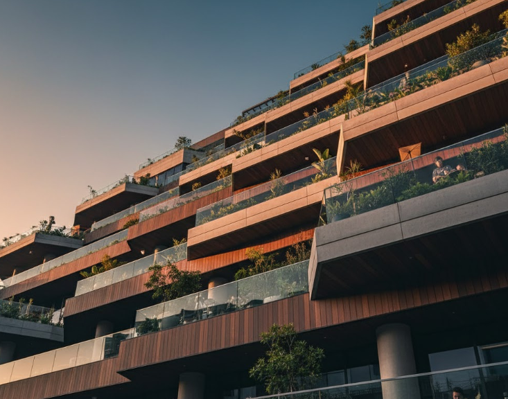 ¿Cómo calcular la pendiente de una terraza?
